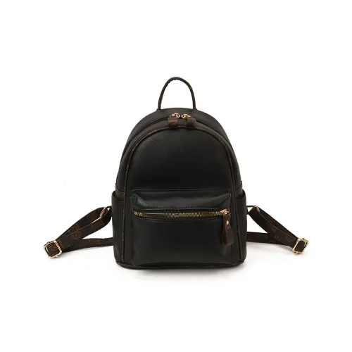 WRELS ПУ (полиуретан) Рюкзак Стандартный Женский Черный