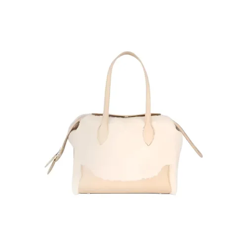 Loro Piana SesiaHappyDay Кашемир с Телячьей Кожей Сумка через плечо Сумка Micro Женская Бежевая