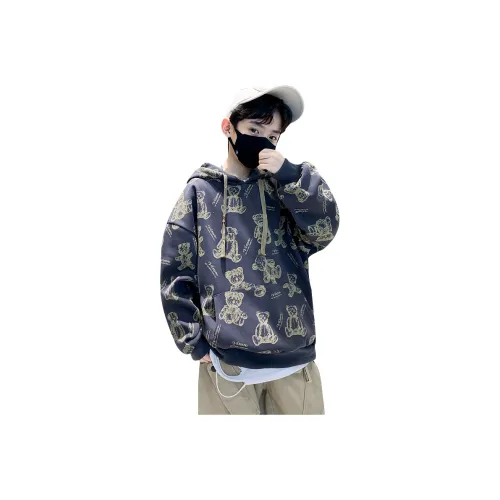 T.MOO Темно-серый школьный возраст свитшоты