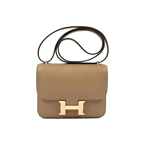 HERMES Constance Овчина Сумка через плечо Мини Унисекс 2H Крафт-бумага Цвет