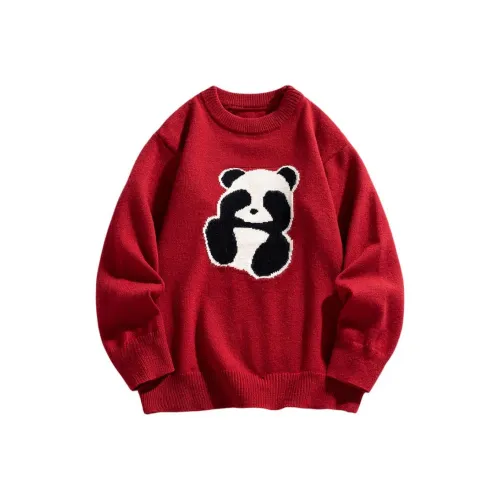 TSGM Круглый вырез Вязаная модель Свитер Унисекс