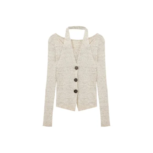 SUSANSAN Цветочный абрикосовый женский трикотаж