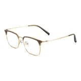 Холодный чай Коричневый | Золотой-C17 & Защита от синего света 0 диоптрий Линзы