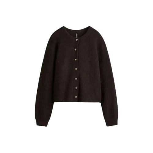 H M Темно-коричневый Женский Трикотаж