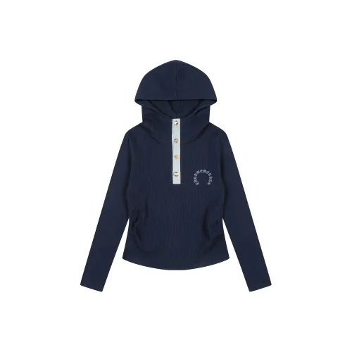 HIPHOPPUNKS Темно-синие женские футболки T