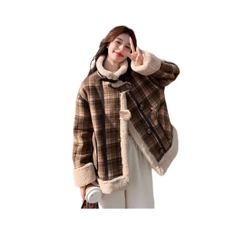 FEIERDAOSHANGDEMAO Вельвет Feel Пальто Женское