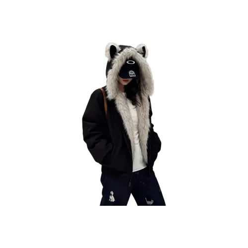 LANGQING Хлопковый пуховик женский черный