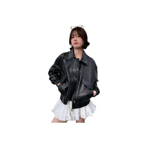 YICHEN Женские кожаные куртки