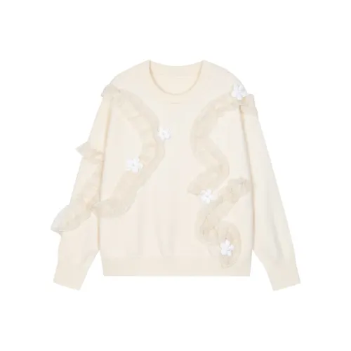 DITB Экрю Женская Трикотажная Одежда