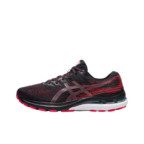 Asics Gel Kayano 28 Low Top Марафон Беговые кроссовки Мужские Черные Красные
