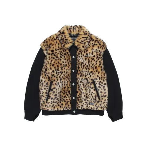 WACKO MARIA FW25 FAUX Леопард Мех Деним GRIZZLY Куртка Унисекс