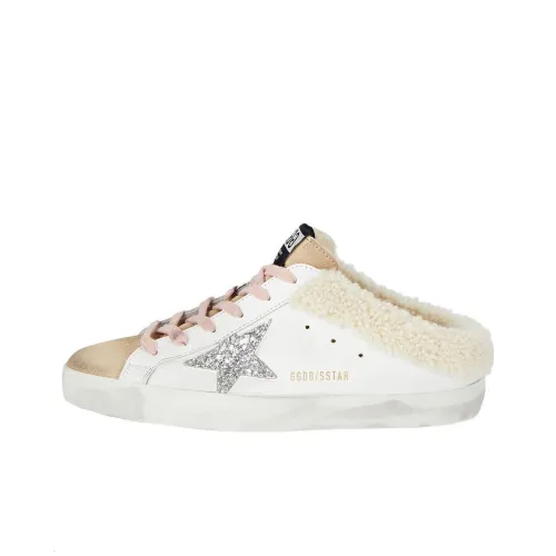 Golden Goose Супер Звезда Sabot Домашние тапочки Женские Экрю