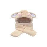 [Овсяный Бежевый] Румяна Большой Кролик Ухо Набор из трех предметов