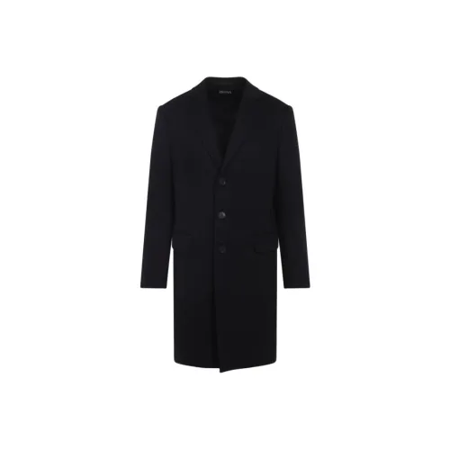 Ermenegildo Zegna Черное Мужское Пальто