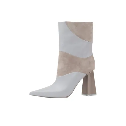 CHIARA FERRAGNI Ботильоны Женские Коричневый Серый