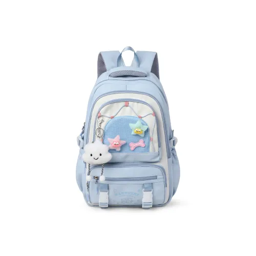 PT'SON Ткань Рюкзак Стандартный Женский Желтый Синий