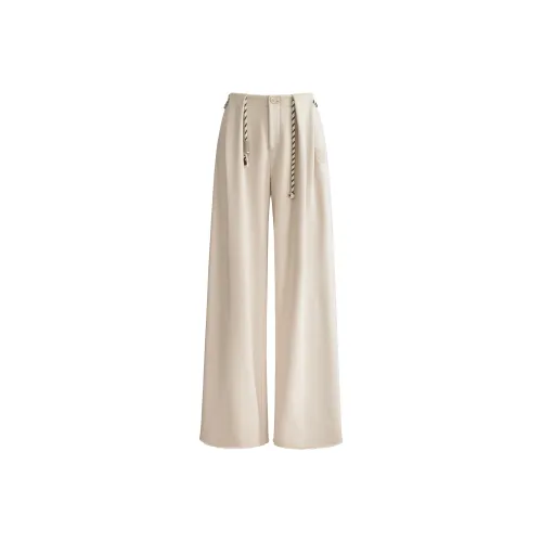 UNIFREE Бежевый Абрикос Женские Повседневные Штаны