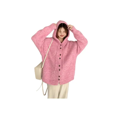 GUOZHEN Розовый Женский Трикотаж