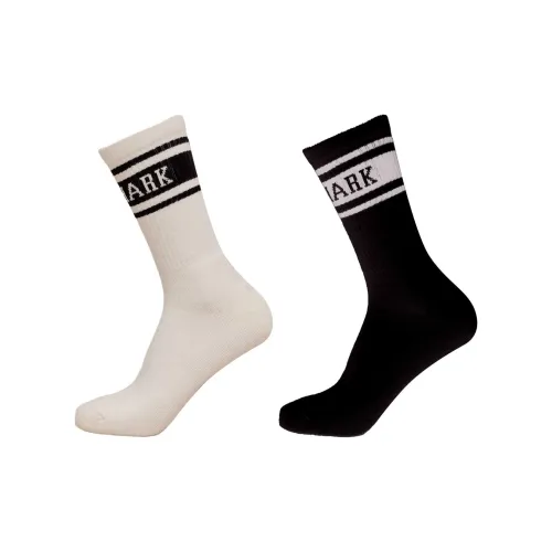 GYMSHARK Черный Белый 2 упаковки Унисекс Беговые носки