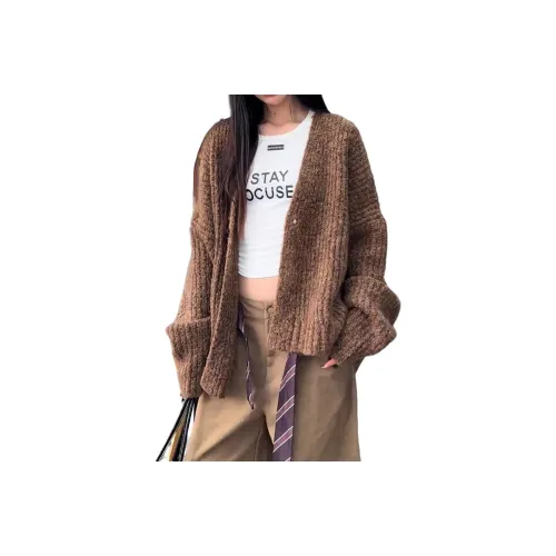 SHEXIU Кофейный Унисекс Трикотаж