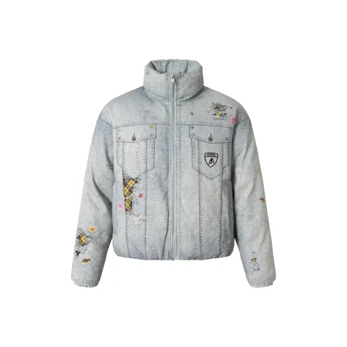 AUTOMOBILI LAMBORGHINI Хлопковый пуховик унисекс