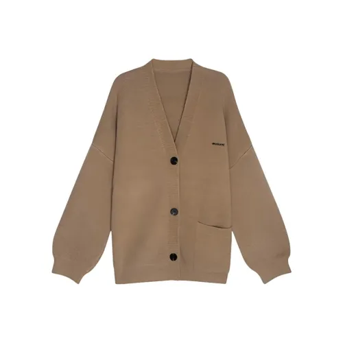 GUOZHEN Хаки Женская Трикотажная