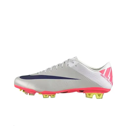 Nike Mercurial Vapor Superfly 3 FG Твердый Грунт Амортизация Футбольные Бутсы Мужские Розовые
