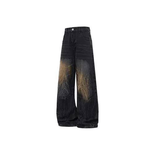 BLACK AT Унисекс Джинсы