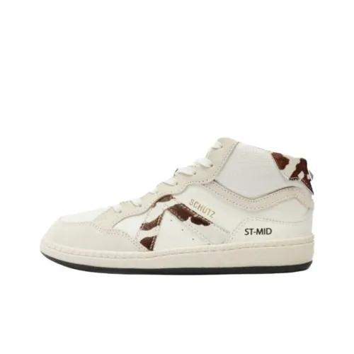 Schutz Высокие Кроссовки для Скейтбординга Женские Экрю