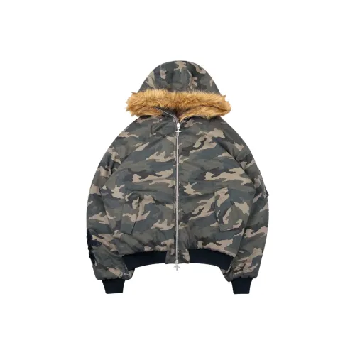 NAMED COLLECTIVE Искусственный мех Reversible Bomber Куртка CAMO Wa Натуральный Куртки Пальто Унисекс