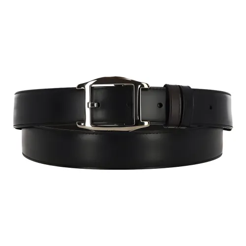 Cartier Телячья кожа Кожаные ремни Мужской Черный Ширина 3 см