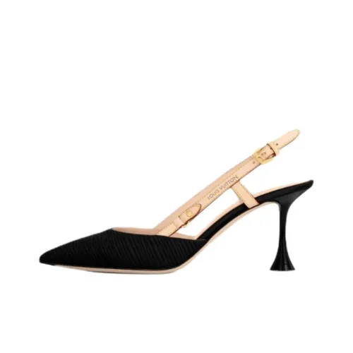 LOUIS VUITTON Цветение Туфли на высоком каблуке 7,5 см Женские Черные