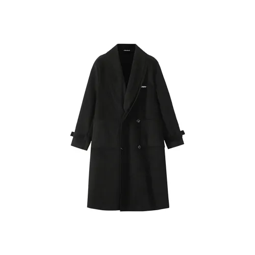 SOIE Черное Унисекс Пальто