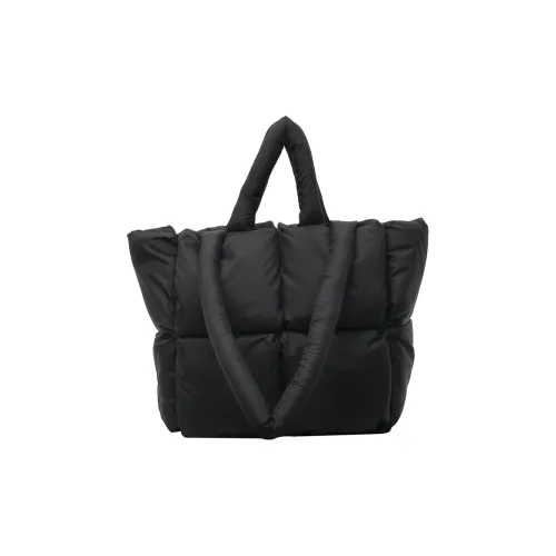 XIANGSU Пуховые куртки Ткань Сумка-тоут Женская Черный Экрю