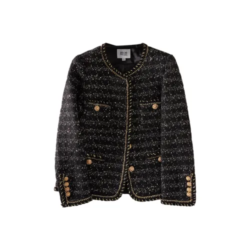 TOUCH Cropped Coat Women's Black Gold