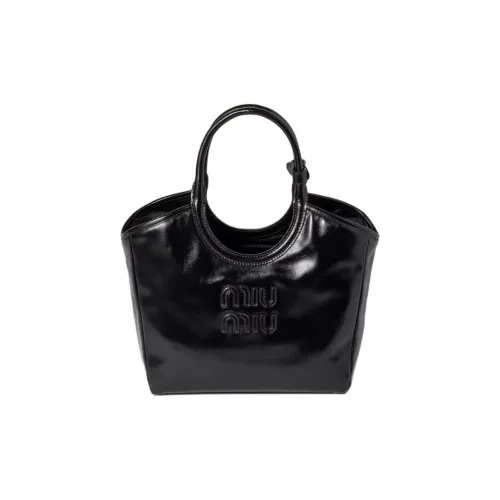 MIU MIU Ivy Корова Кожа Сумка Женская Черная