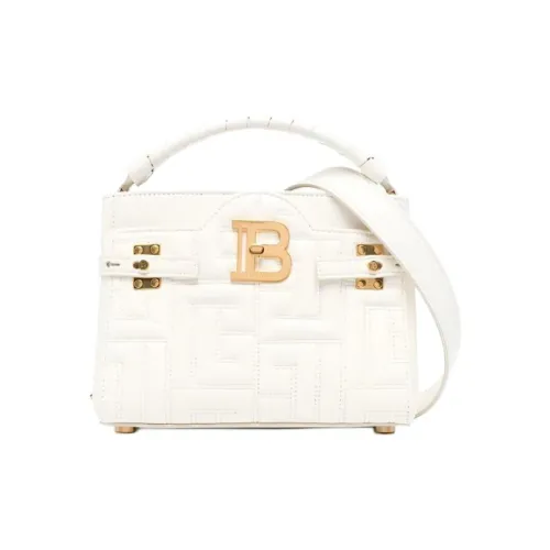 BALMAIN B Buzz Овечья шкура Сумка через плечо Сумка Женская Белая