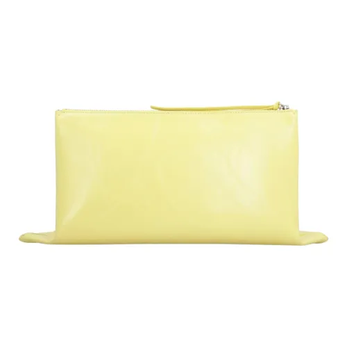 JIL SANDER Коровья кожа Клатч Средний Женский Желтый