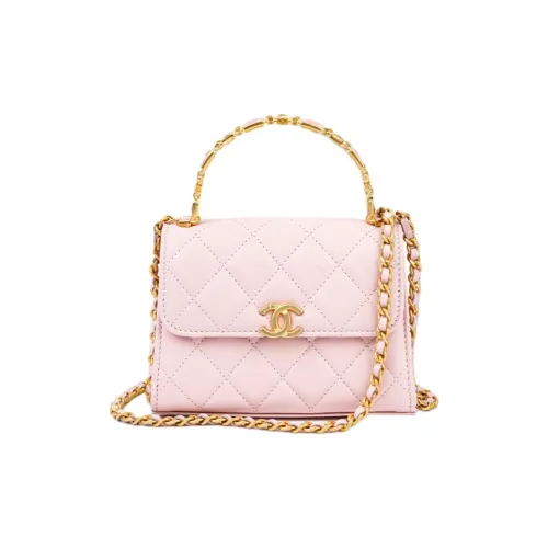 CHANEL 22K Осенний и Зимний Овечья кожа Сумка Средний Женский Розовый