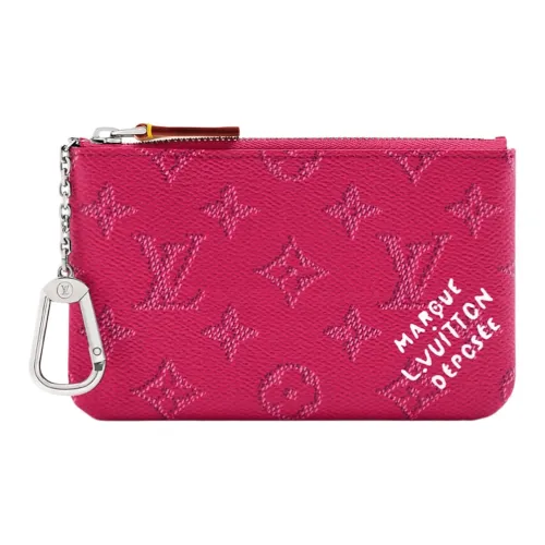 LOUIS VUITTON Key Pouch Покрытый холст Key Pouch Маленький Женский Розовый