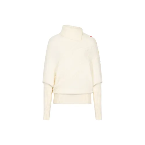 Umoumo Экрю Женские Свитера