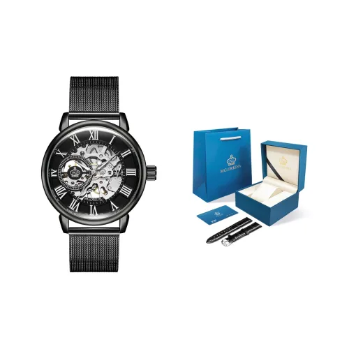 MG.ORKINA MG Автоматический Механический Механизм Нержавеющая Сталь Ремешок Мужские Часы Белый Циферблат