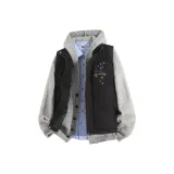 Чёрный + Светло-серый трикотаж