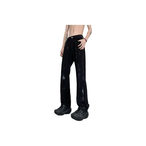 BLACK AT Унисекс Джинсы