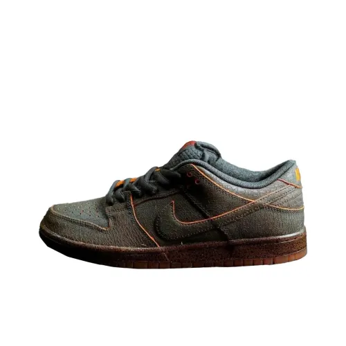 Nike Dunk SB Slip Resistant Abrasion Resistant Низкие Скейтбординг Кроссовки Унисекс Темный дымчатый серый