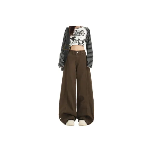 BELOVED STARRY Коричневый Женские Джинсы