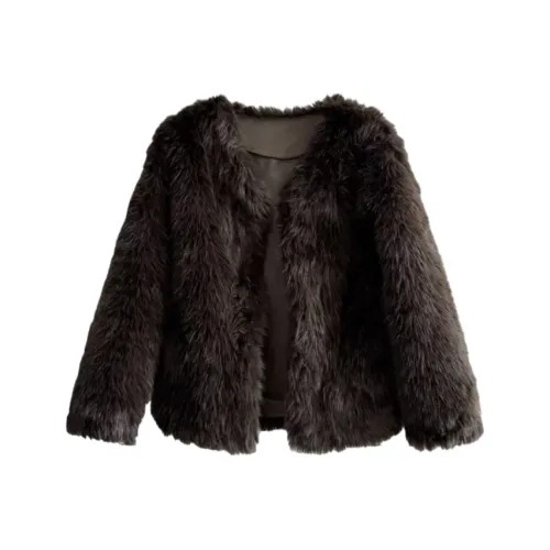 ZEKIKO STUDIO Мокко Женские Меховые изделия