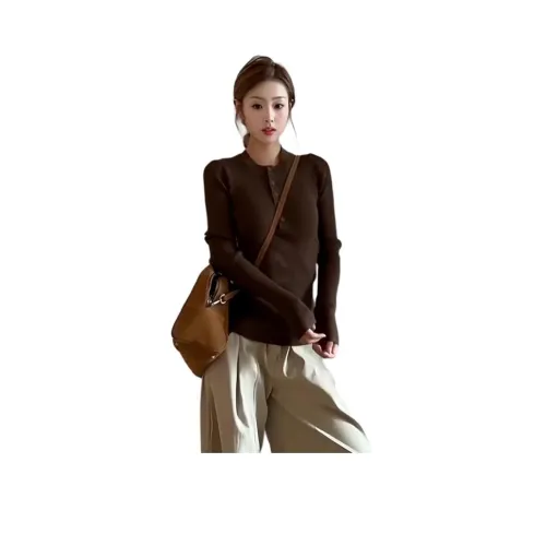 YOUSEKOO Кофе Женские Трикотаж