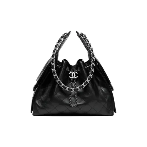 CHANEL 25Bag С тиснением телячья кожа плечо сумка маленькая женская черная