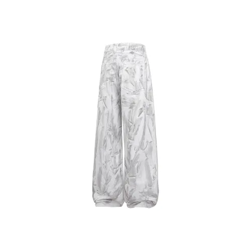 POINTLIMIT Белый Tie Dye Унисекс Джинсы